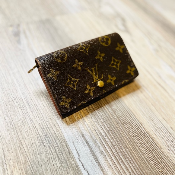 Vintage Louis Vuitton LV Monogram Signature Canvas Porte Monnaie Tresor Wallet - Picture 2 of 16